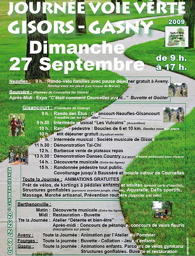 F�te de la voie verte Gisors Gasny Dimanche 27 septembre 2009