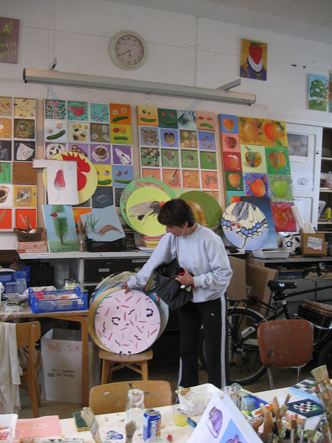 Viviane Beaun d'Aveny, peintre srieuse et crative  Atelier du Pommier