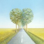 Peinture originale de Pierre Marcel  : Love the Road