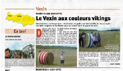 L�Echo le R�gional 12 ao�t 2011 "Le Vexin aux couleurs vikings"