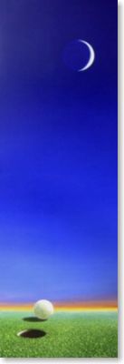 Blue moon. Do you see the two moon crescents?